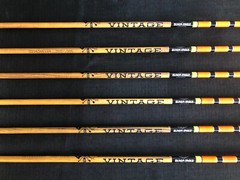 Black Eagle Vintage 350 .005 Fletched/Crested Arrows 1/2 Dozen BRAND NEW
