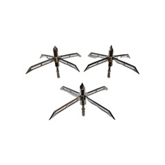 Turkey Head Broadheads 160 Grain 4″ Cutting Dia Archery Arrowhead Fix4-blade 3PC