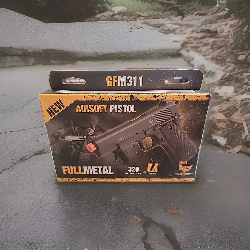Game Face Airsoft Pistol Full Metal 320 Fps Spring GFM311