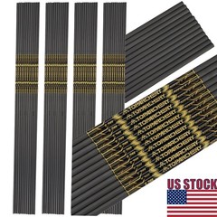 12X 33″ 100% Pure Carbon Shafts 0.003″ Straightness ID6.2mm for DIY Carbon Arrow