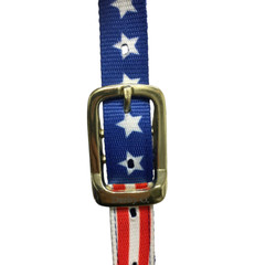 Derby Originals Patriotic Stars and Stripes Nylon Horse Halters w Matching Lead