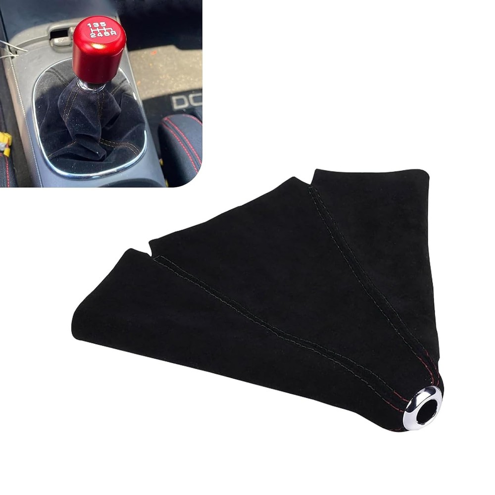 Car Shift Boot Cover, Suede Leather Shift Knob Dust Cover, Manual Auto Gear Shif