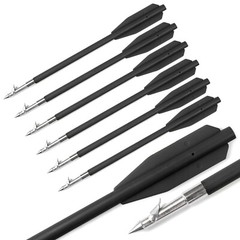 6pcs 6.8″in Plastic Hunting Fishing Bolts Arrows for 50-80 lbs Pistol Crossbow