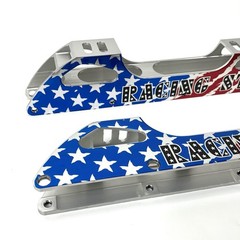 Racing Star 5 Wheel Inline Speed Skate CNC Aluminum Alloy 13 3/4 Inch Frame Rail
