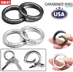 5Pcs Spring O Ring Open Key Leather Bag Strap Pendant Buckle Snap Clasp Clip USA