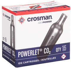 Crosman Powerlet CO2 Cartridges 12-gram 15-Count