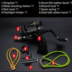 Hunting Fishing Slingshot Catapult Bow Arrow Catapult Bolt Laser Shooting Fish