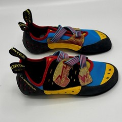 La Sportiva Men’s Oxygym Climbing Shoes Black Blue Yellow Red US 9.5 EU 42.5