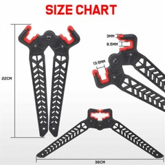 1X Kick Stand Archery Compound Bow Holder Target Hunting Range Protection 22cm