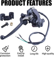 7/8 Inch Thumb Throttle Dual Brake Lever for 50cc 90cc 150cc 250cc ATV Quad