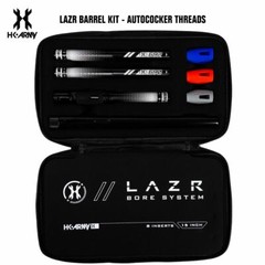 HK Army LAZR Paintball Barrel Kit – Autococker – Polish Black / Black Inserts
