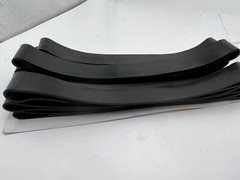 Pack of 10 Classic Premium Rubber Roper Wrap Strips DALLYWRAPP20BK Black