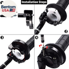7/8″ 22Mm Twist Throttle Accelerator Handle Grips and 36 Inches Cable Set for 50