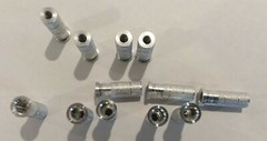 Crossbow Bolt Aluminum Threaded Inserts Field Points Broadhead 8.8mm OD 7.6mm ID