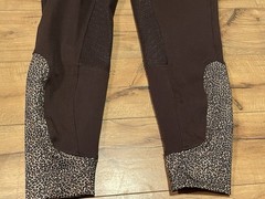 Dover Saddlery Brown Animal Print Pants Equestrian Horse Riding Women’s Size 34