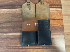 Vintage FN-FAL FAL .308 7.62×51 Austrian Leather Magazine Pouch, Surplus Miltary