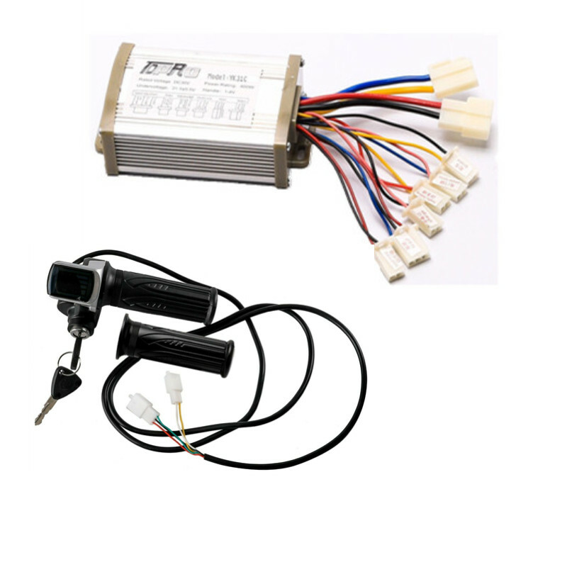 36V 800W Brush Motor Speed Controller LCD Throttle Grip Electric Scooter Go kart