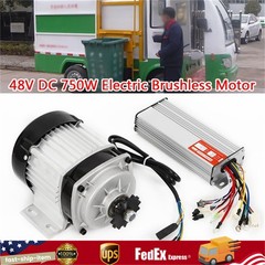 48V Electric Brushless Scooter Motor Kit Go Kart Gear Reduction ATV w/Controller