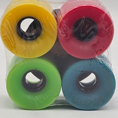 Penny Australia Skateboard Wheels Set 4 Pack Multi Color Red Yellow Teal Green