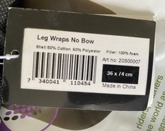 BACK on TRACK Pair of (2) No Bow 14″ Therapeutic Welltex Leg Wraps~Lightly Used