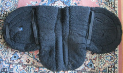 TOKLAT COOL BACK BLACK ORTHAPEDIC FLEECE ENDURANCE SHORT SADDLE PAD 24″X19″