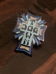 NEW Dogtown 70’s Cross Blue Color Way Enamel Pin.