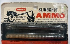 Wham-O Slingshot Ammo .25 Cal Round Ball Cut-A-Pak Automatic Dispenser 702