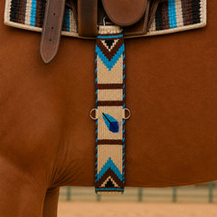 Western 15-Strand Wool Handwoven Straight Cinch Girth 97-15-Strand
