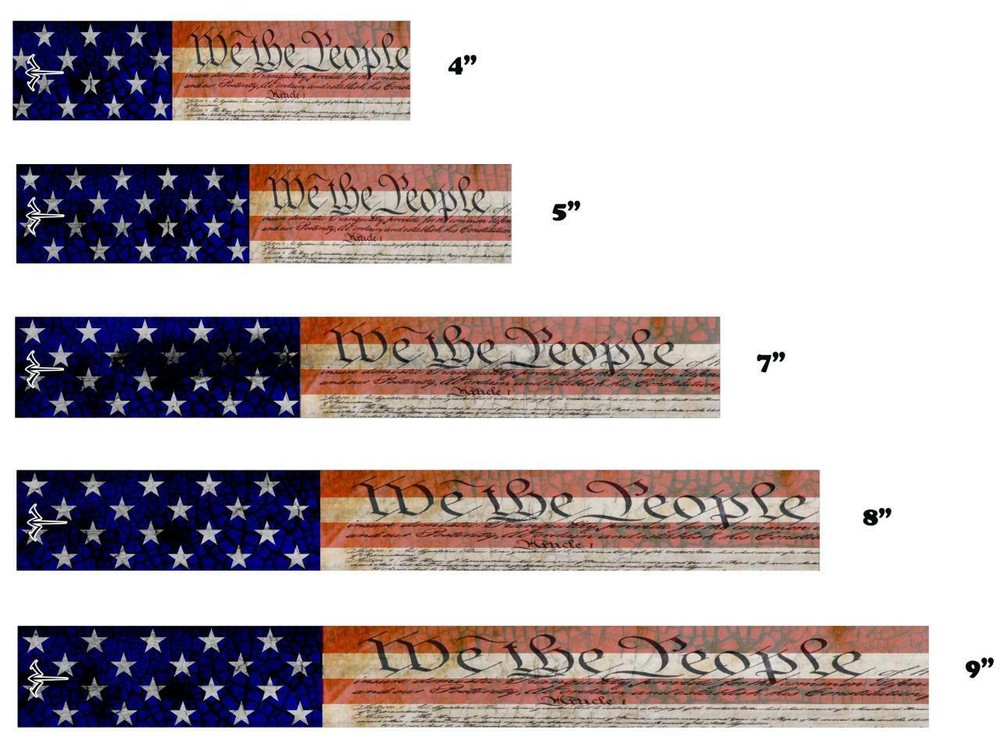 White Water Archery American US Flag Constitution We the People Wraps 15pc Pack