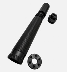 STEALTH ALLOY 9″ Muzzle Brake for 5/8×24 GBB With Tan Heat Cover