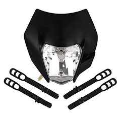 Dirt Bike Headlight,Motorcycle Headlight Universal for SX SXF XC normal black