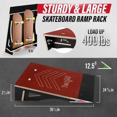 Yes4All Single-Piece Skateboard Ramp Bike Ramp Skate Ramp – Design For