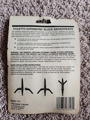 The Game Tracker Expanding Stiletto 80 Grain Replacement Broadhead Blades 3 Pack