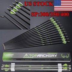 30″ Pure Carbon Arrows Straightness0.003 for Recurve/Compound Bow Hunting Target