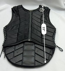 Phoenix Equestrian Protective Riding Vest Adult Small Size 36 Black Zip Horse