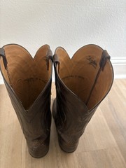 Lucchese Classics Brown Leather Western Cowboy Boots Men’s US Size 8.5 D