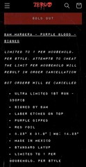 Zero x Bam Margera Purple Blood Skateboard Deck 1ST RUN + WALL MOUNT Viva La Bam