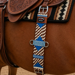 Horse Horse Western 21 Strand Double Weave Two-Tone Mohair Roper Cinch 97RT15