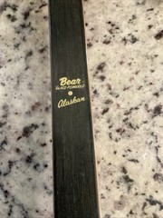 Vintage Bear Alaskan Bow 48# 62 in Left/Right hand Blk/Org (Nw148)