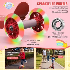 Kick Scooters for Kids 3-5 5-7 Years Age – Handlebars Flexible Steer,Height Adju