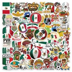 Assorted Mexican Flag Sticker Pack – 20 Pcs – Decals for Laptops Phones