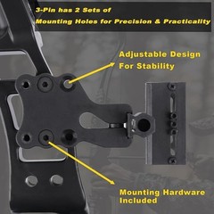 3-Pin 0.019 Fiber Optics Bow Sight with Rheostat Light for Compound Recurve Bow