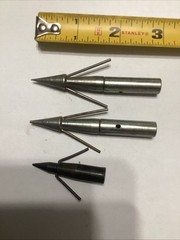 Bowfishing Arrow Point Broadheads Pack (3 Piece) 2 Sizes See Pics