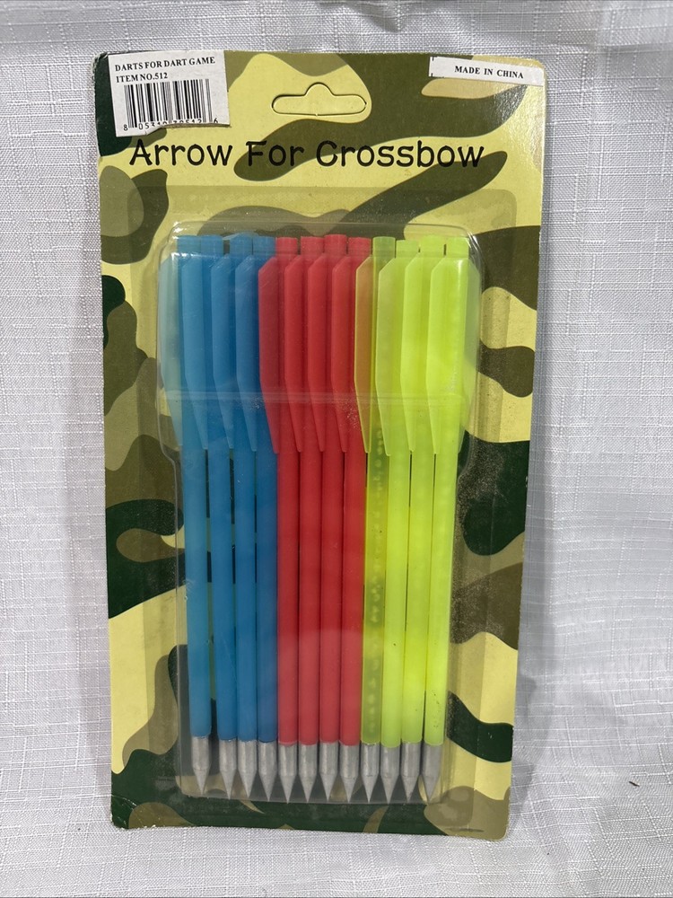 12-PACK 6.5″ PISTOL CROSSBOW DARTS FOR TARGET PRACTICE AND SMALL GAME HUNTING