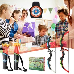 Kids Boy’s Girl Bow & Arrow Archery Set Outdoor Shooting Game w/ Target