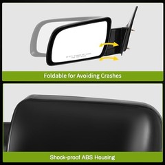 Left Driver Side Mirror Compatible with GMC 1988 For 89-99 C/K1500 Manual LH