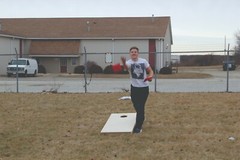 Beautiful Landscape w Mountain Cornhole Boards BEANBAG TOSS GAME w Bags Set