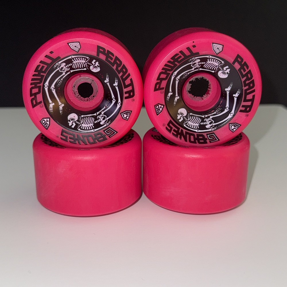 NOS Powell Peralta Vintage G Bones Skateboard Wheels Original (Not Reissue) Pink