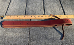 OFF BILLET for Western Horse Saddle, Front Cinch Strap, Brown Leather