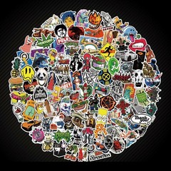300PCS Random PVC Stickers Bomb Vinyl refrigerator Laptop Luggage Decals Sticker
